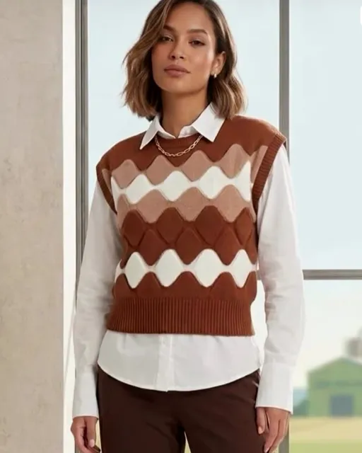 colete suéter feminino